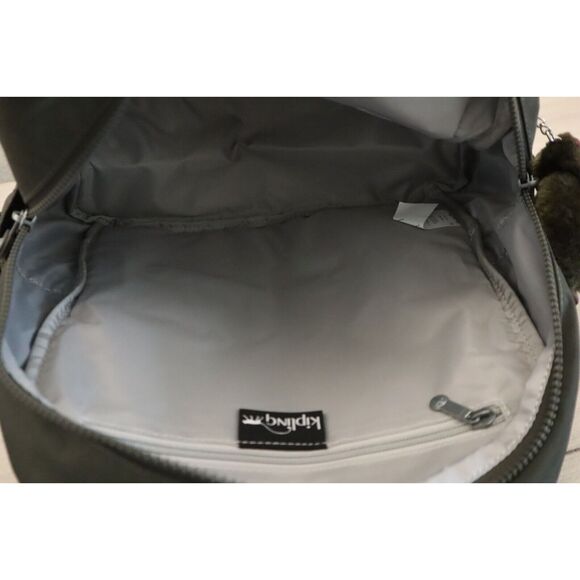 Kipling KI0365-3DU Women's Medium Size Field Green Fiona Nylon Backpack - Picture 7 of 12